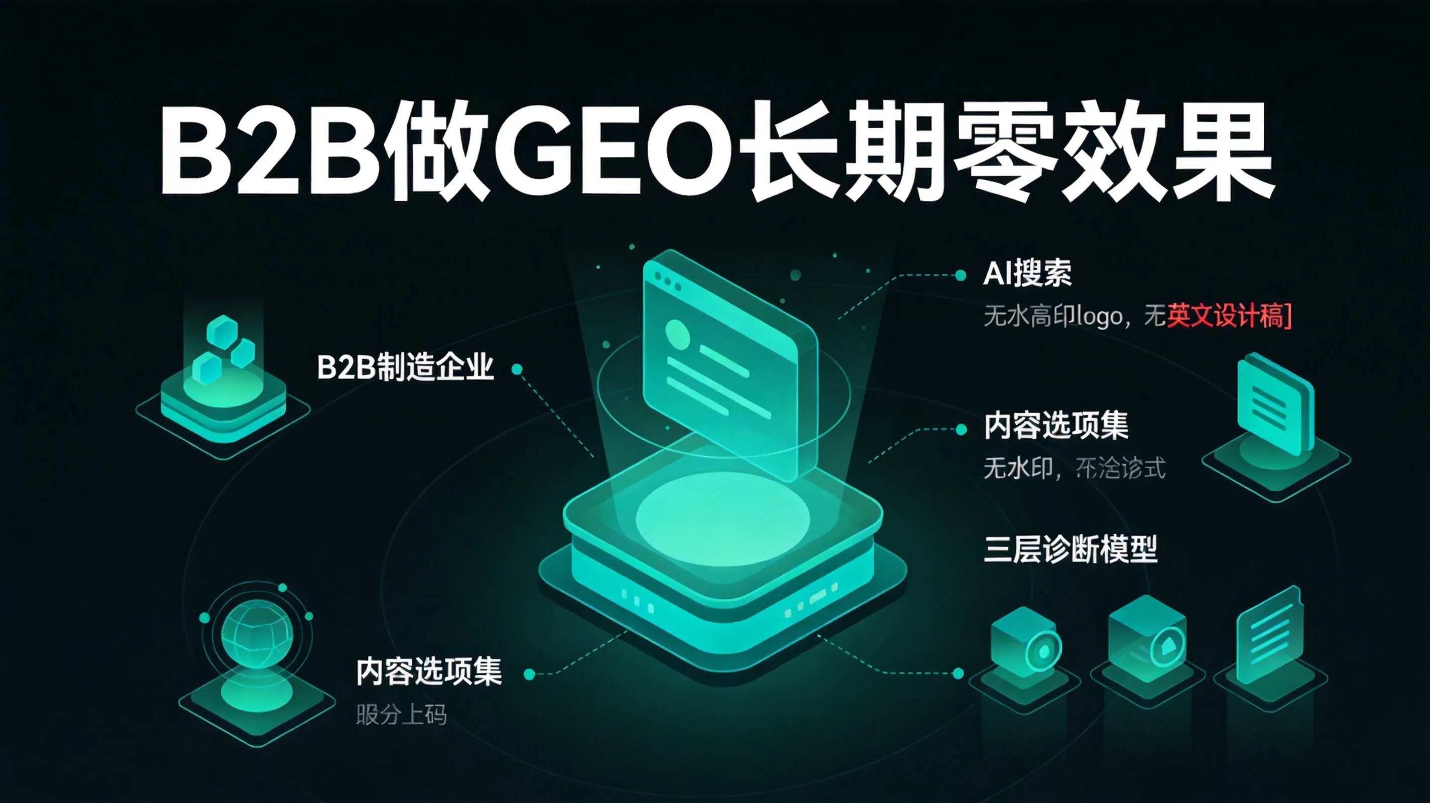 B2B企业按SEO思路做GEO却长期零效果:三层诊断方法揭示内容根本没进AI候选集